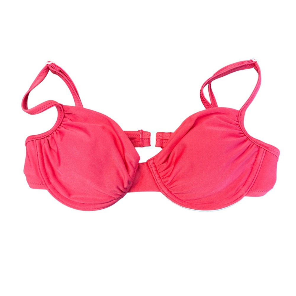 Sanctuary Pink Underwire Bikini Top Small Sweetheart Neck Adjustable Straps